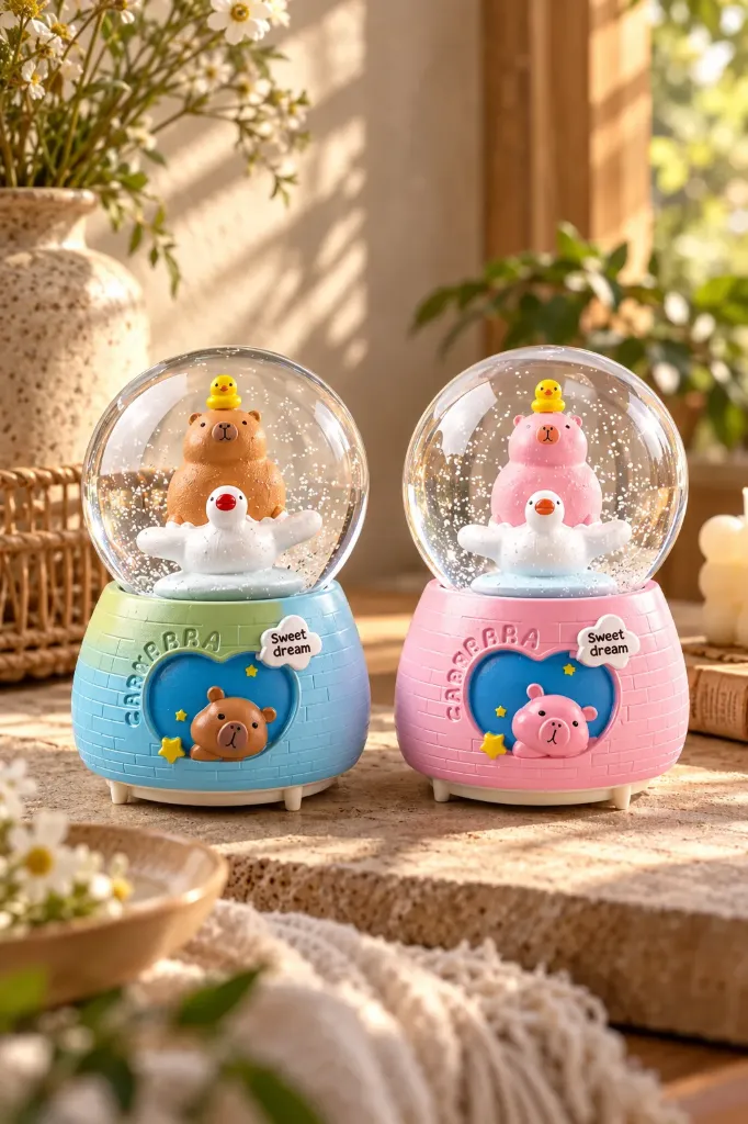 [FBS-1021] Kar Küresi Püskürtmeli CapyBara JH307 *24
