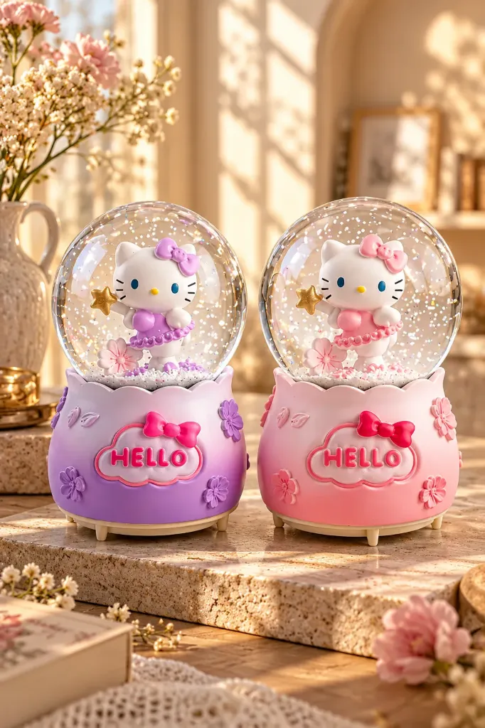 Kar Küresi Püskürtmeli Hellokitty JH310
