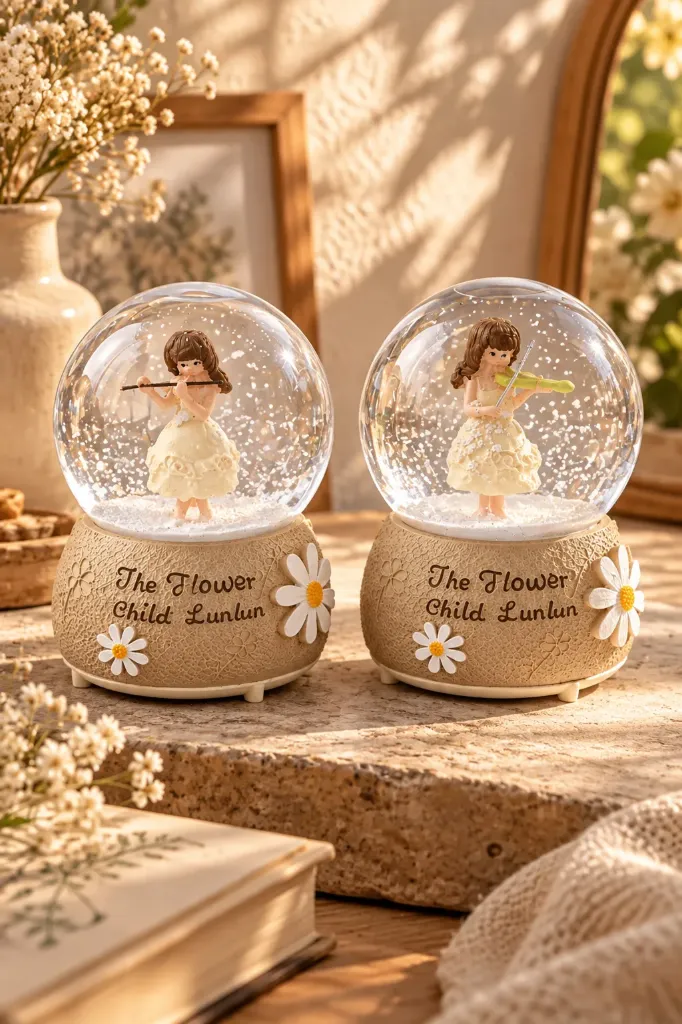 [FBS-1045] Snow Globe Spraying Violin Girl  JH254  *24