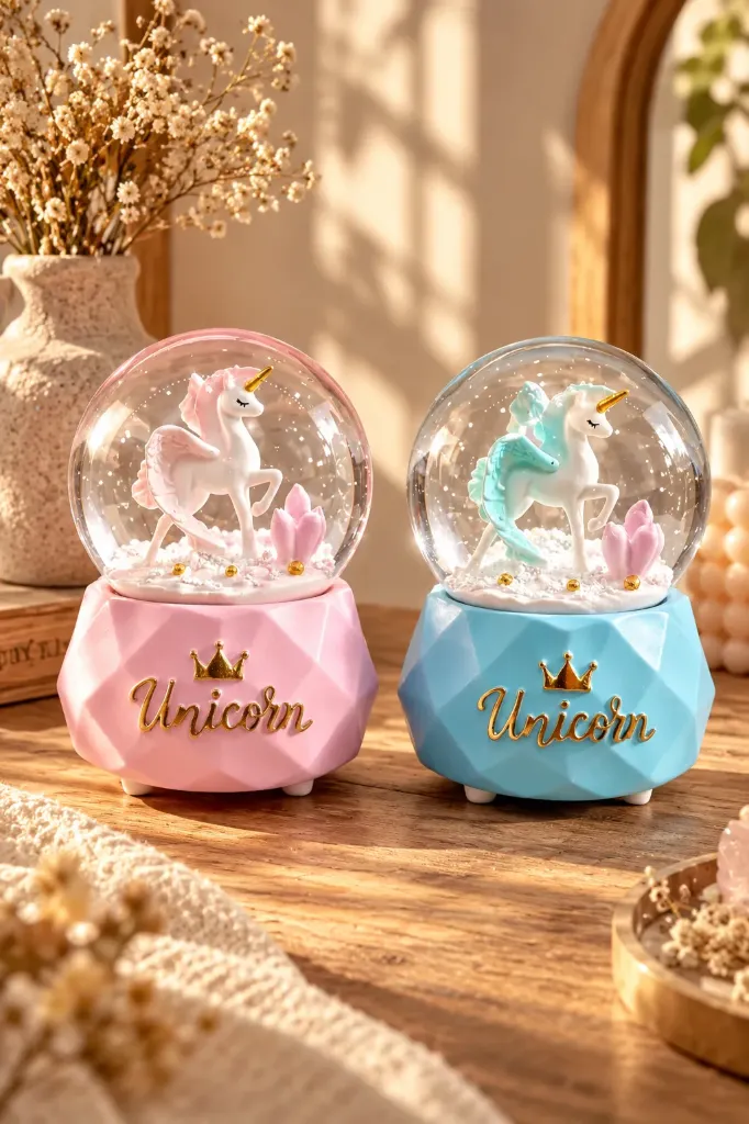 [FBS-1047] Snow Globe Spraying Unicorn JH61  *24