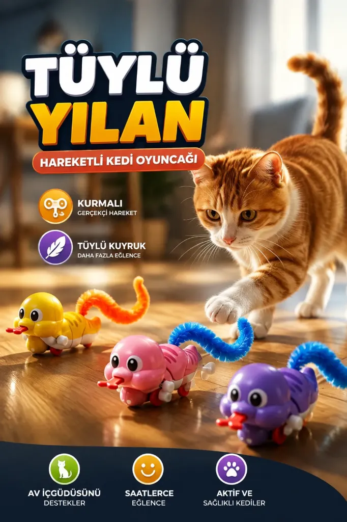 [FBS-0966] Kedi Oyuncak Kurmalı Yılan Pls *336