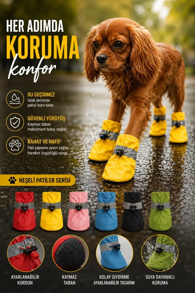 [FBS-0973] Kedi Köpek Yağmurluk Çorap *240