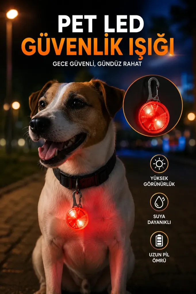 [FBS-0984] Kedi Köpek Işıklı Led Tasma Apratı *500