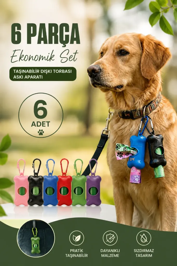 Cat Dog 7 Piece Poop Bag Set *120