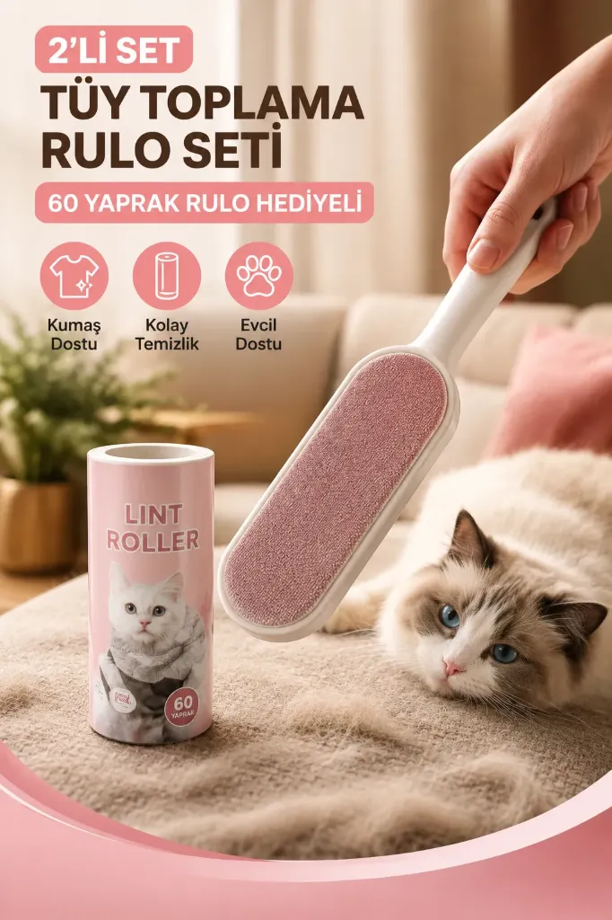 Fur Collector + Roll 2 Piece Set