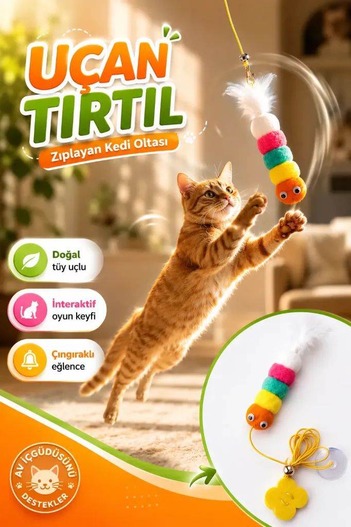Cat Toy Hanging Caterpillar